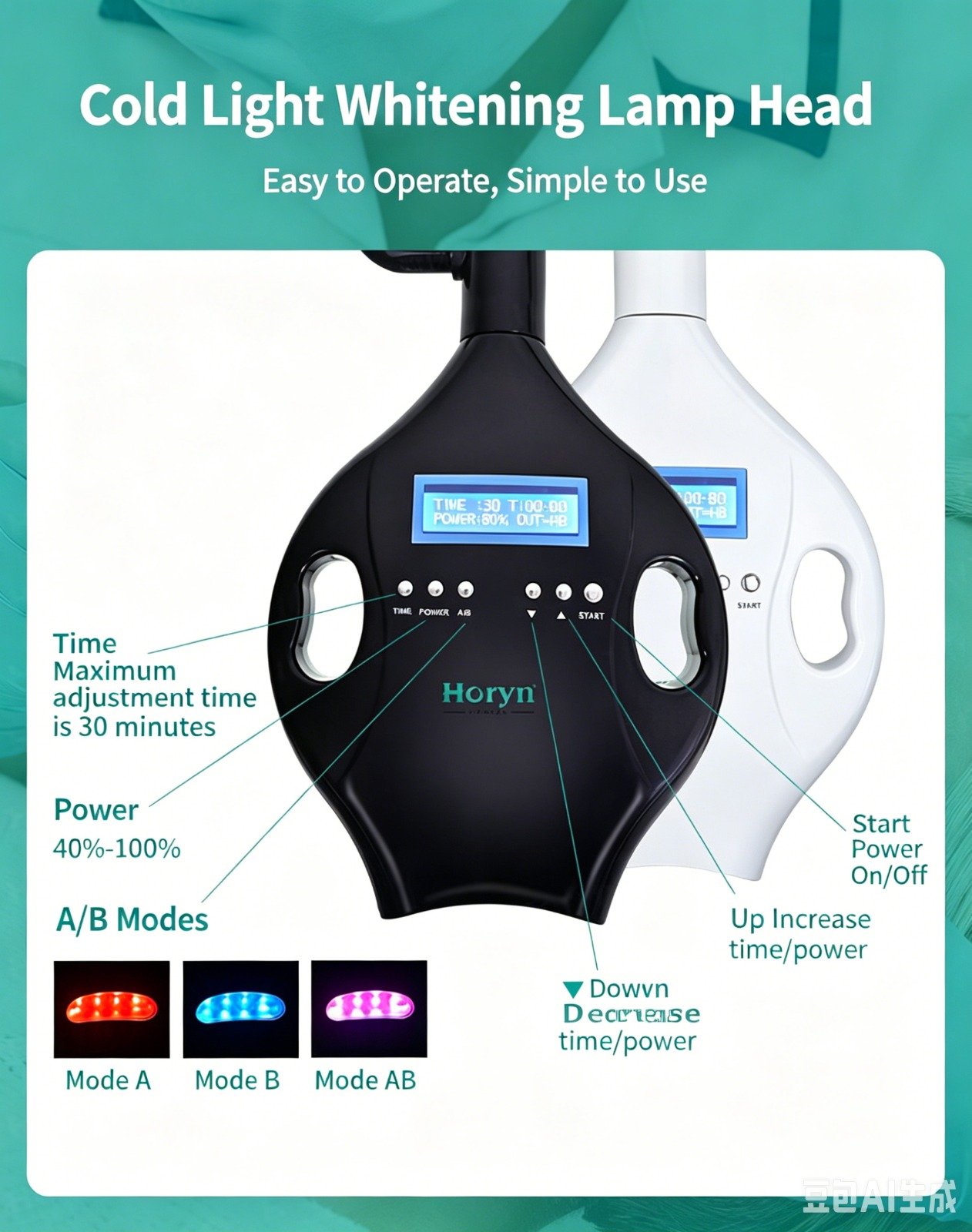 Osway 40W High Power 8 LED Whitening Device - Image 3